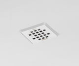 MAAX 420000-505-001-100 B3Square 3636 Acrylic Wall Mounted Shower Base in White with Center Drain