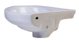 ALFI brand AB109  18" White Corner Porcelain Wall Mounted Bath Sink