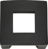 Atlas Homewares Centinel Square Knob 1 1/4 Inch (c-c) Matte Black