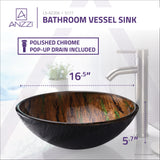 ANZZI S177 Gwazeni Series Vessel Sink in Shifting Earth