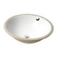 ALFI brand ABC601 White 17" Round Undermount Ceramic Sink