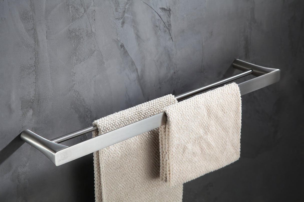 ANZZI AC-AZ057BN Caster 3 Series Towel Bar in Brushed Nickel