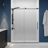 ANZZI SP-AZ078MB Aura 2-Jetted Shower Panel with Heavy Rain Shower & Spray Wand in Matte Black