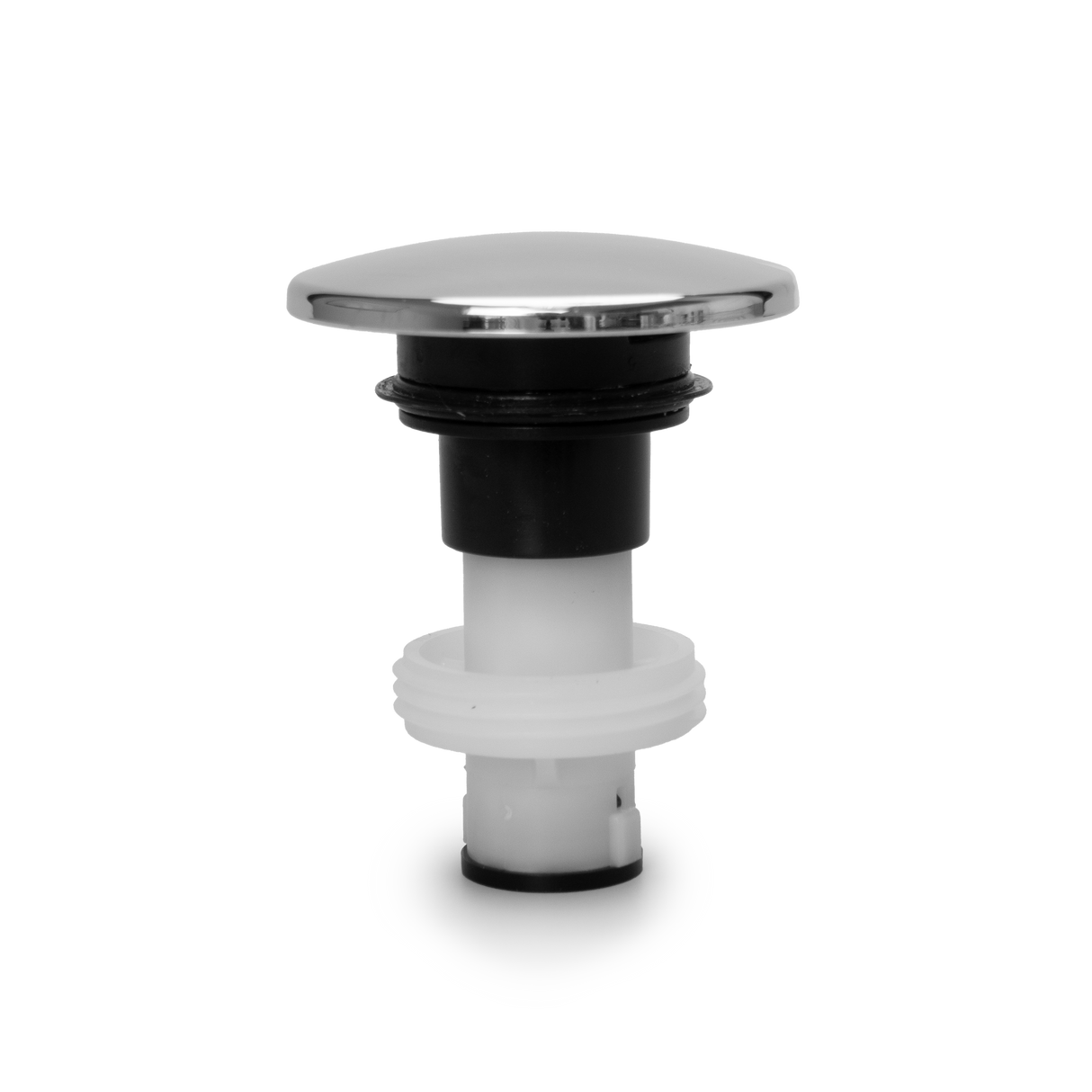 Push & Seal Drain Stopper without Logo in Polished Chrome