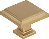 Atlas Homewares Sutton Place Square Knob 1 1/4 Inch Champagne