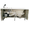 EAGO AM175-R  5' White Acrylic Corner Whirlpool Bathtub - Drain on Right