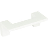 Atlas Homewares U Turn Pull 2 1/2 Inch (c-c) High White Gloss