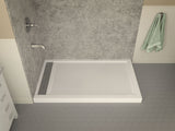 ANZZI SB-AZ012WL Field Series 36 in. x 60 in. Double Threshold Shower Base in White