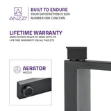 ANZZI L-AZ096GM Enti Series Single Hole Single-Handle Vessel Bathroom Faucet in Gun Metal