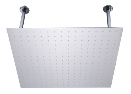 ALFI brand RAIN24S-BSS 24" Square Brushed Solid Stainless Steel Ultra Thin Rain Shower Head