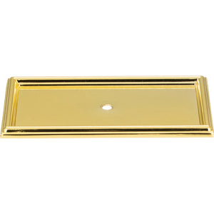 Atlas Homewares Campaign Rope Backplate 3 11/16 Inch Polished Brass