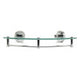 ALFI brand AB9546 Polished Chrome Corner Mounted Glass Shower Shelf Bathroom Accessory
