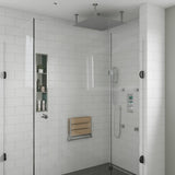 ALFI brand AB2801-PC Polished Chrome Concealed 3-Way Thermostatic Valve Shower Mixer Square Knobs