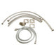 ALFI brand AB2322-BN Brushed Nickel Deck Mounted Tub Filler and Square Hand Held Shower Head