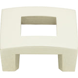 Atlas Homewares Centinel Square Knob 1 1/4 Inch (c-c) Polished Nickel