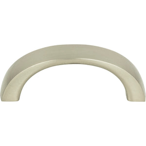 Atlas Homewares Tableau Curved Pull 1 13/16 Inch (c-c) Brushed Nickel