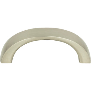 Atlas Homewares Tableau Curved Pull 1 13/16 Inch (c-c) Brushed Nickel