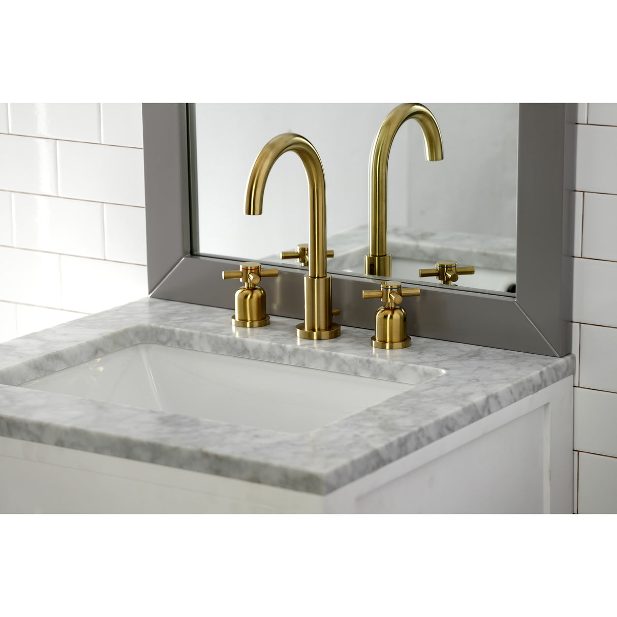 Fauceture FSC8923DX Concord Widespread Bathroom Faucet, Brushed Brass