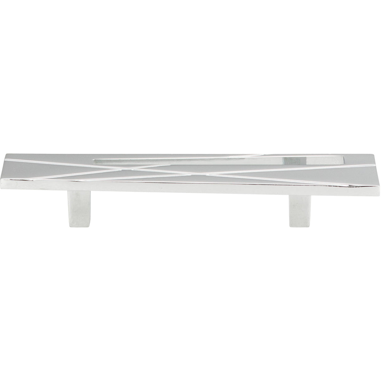 Atlas Homewares Modernist Right Pull 3 Inch (c-c) Polished Chrome