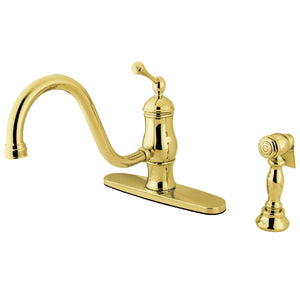 Kingston Brass KS1572BLBS Heritage Single-Handle 8