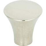 Atlas Homewares Fluted Knob 7/8 Inch Polished Stainless Steel