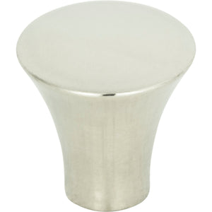 Atlas Homewares Fluted Knob 7/8 Inch Polished Stainless Steel