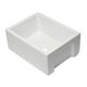 ALFI brand AB2418HS-W 24 inch White Reversible Smooth / Fluted Single Bowl Fireclay Farm Sink