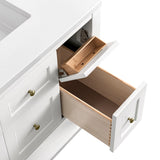 Breckenridge 36" Single Vanity, Bright White, w/ 3 CM Phantome Eclos Top