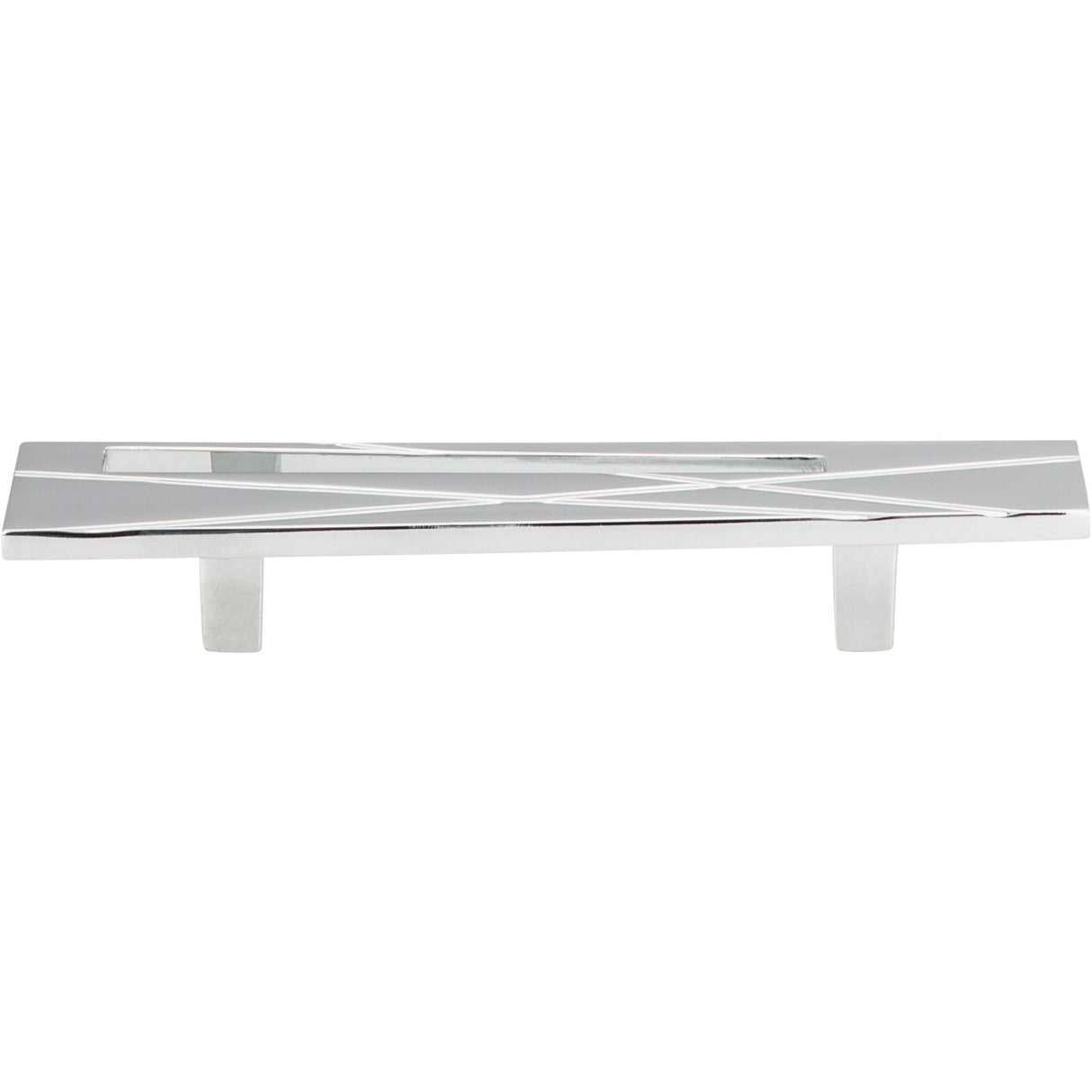 Atlas Homewares Modernist Left Pull 3 Inch (c-c) Polished Chrome