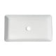 ALFI brand ABC902-W White 24" Modern Rectangular Above Mount Ceramic Sink