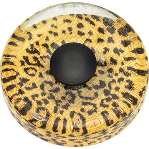 Atlas Homewares Cheetah Glass Round Knob 1 1/2 Inch Matte Black