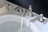 ANZZI L-AZ015BN Sonata Series 8 in. Widespread 2-Handle Mid-Arc Bathroom Faucet in Brushed Nickel