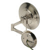 ALFI brand ABM9WLED-BN Brushed Nickel Wall Mount Round 9" 5x Magnifying Cosmetic Mirror with Light