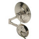 ALFI brand ABM9WLED-BN Brushed Nickel Wall Mount Round 9" 5x Magnifying Cosmetic Mirror with Light