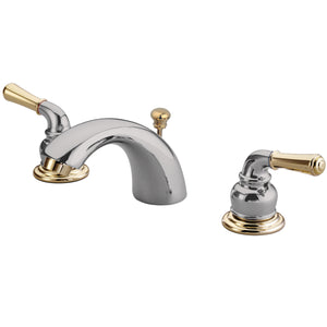 Kingston Brass KB954 Magellan Mini-Widespread Bathroom Faucet, Polished Chrome/Polished Brass