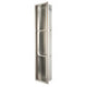 ALFI brand 8 x 36 Brushed Stainless Steel Vertical Triple Shelf Bath Shower Niche