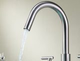 ANZZI L-AZ190BN Roman 8 in. Widespread 2-Handle Bathroom Faucet in Brushed Nickel