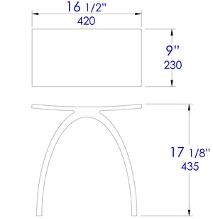 Black Matte Arched Solid Surface Resin Bathroom / Shower Stool