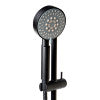 Black Matte Round Sliding Rail Hand Shower Set