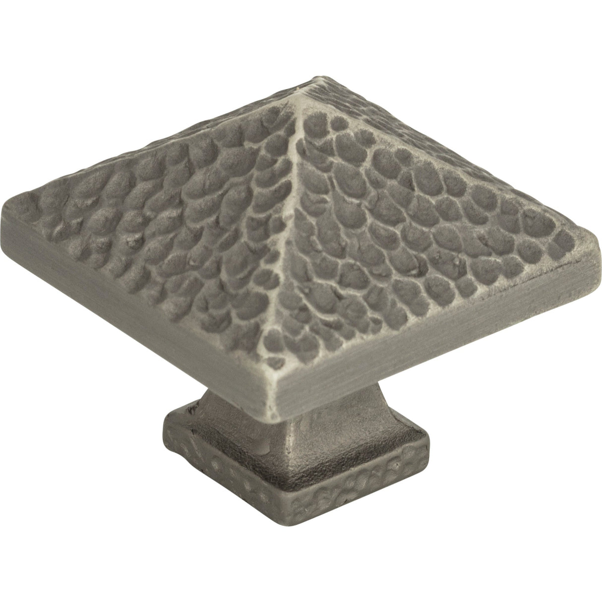 Atlas Homewares Craftsman Square Knob 1 1/4 Inch Pewter