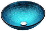 ANZZI LS-AZ045 Enti Series Deco-Glass Vessel Sink in Lustrous Blue