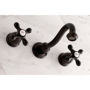 Kingston Brass KS3125AX Vintage 2-Handle Wall Mount Bathroom Faucet, Oil Rubbed Bronze
