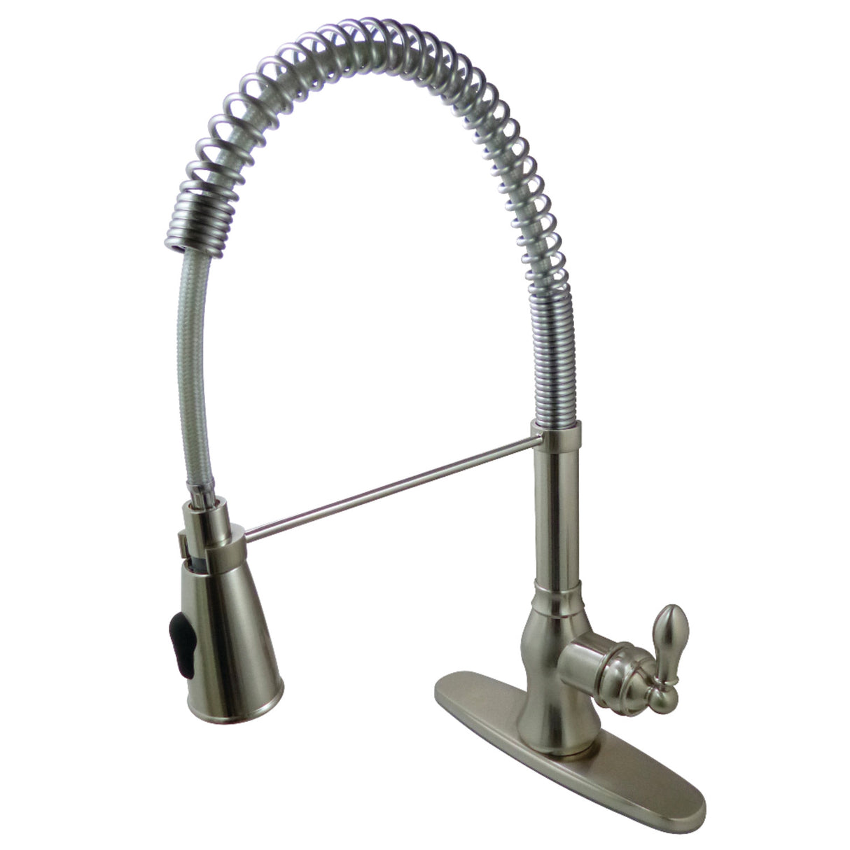 Gourmetier GSY8898ACL American Classic Single-Handle Pre-Rinse Kitchen Faucet, Brushed Nickel