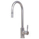 ALFI brand AB2028-BSS Solid Brushed Stainless Steel Single Hole Pull Down Kitchen Faucet