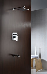 ANZZI SH-AZ037 Mezzo Series 1-Handle 1-Spray Tub and Shower Faucet in Polished Chrome