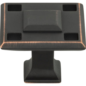 Atlas Homewares Modern Craftsman Square Knob 1 5/16 Inch Venetian Bronze