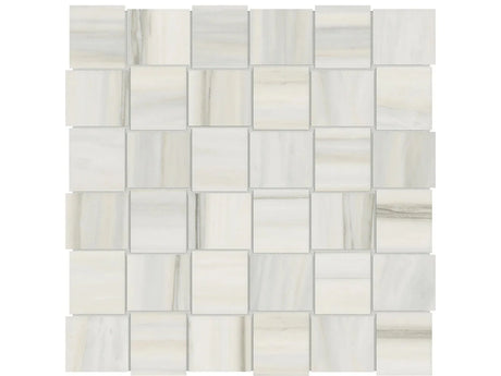 Anatolia Tile 2X2 Basketweave Mayfair Zebrino Matte Porcelain Mosaics. 1 Sheet = .98 Sq. Ft. 4501-0136-1 Zebrino 2x2 Basketweave Matte - premium natural stone mosaic tile from Anatolia Tile, available at PoshHaus showroom in Keene, NH