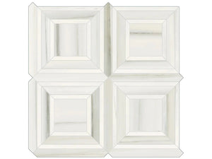 Anatolia Tile Mayfair Zebrino Piazza Polished Porcelain Mosaics. 1 Sheet = .96 Sq. Ft. 4501-0158-1 Zebrino Piazza - premium natural stone mosaic tile from Anatolia Tile, available at PoshHaus showroom in Keene, NH