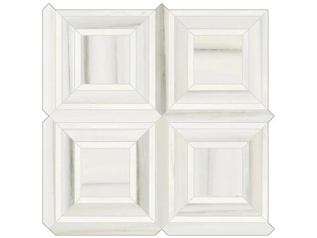 Anatolia Tile Mayfair Zebrino Piazza Polished Porcelain Mosaics. 1 Sheet = .96 Sq. Ft. 4501-0158-1 Zebrino Piazza - premium natural stone mosaic tile from Anatolia Tile, available at PoshHaus showroom in Keene, NH