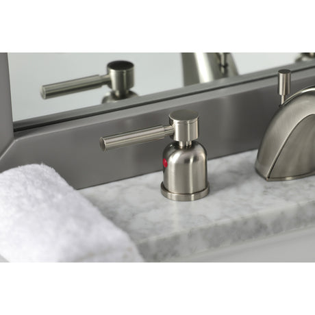 Kingston Brass FB8958DL Concord Widespread Bathroom Faucet, Brushed Nickel